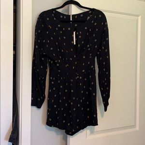 Free people black romper